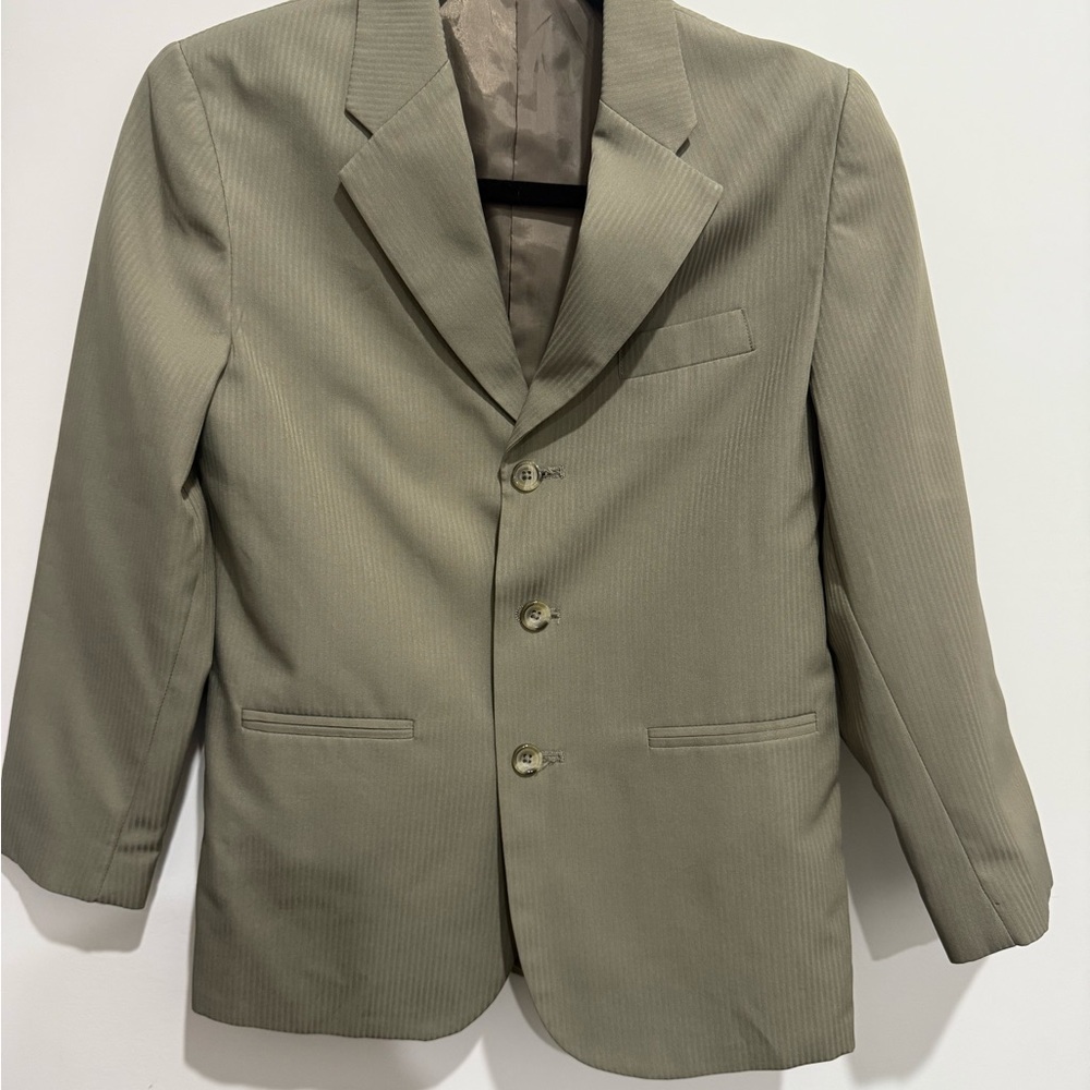 FUBU Tan Satin Lined Jacket
